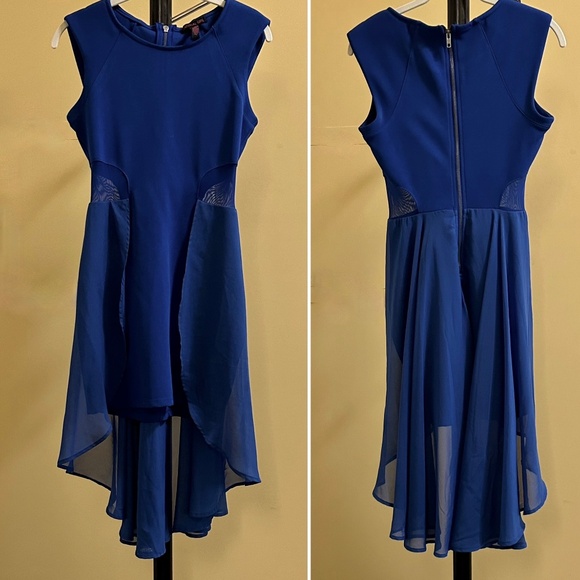 Material Girl NWOT  Hi-Lo Mixed Media Dress (S) - Picture 1 of 14